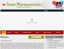 Tablet Screenshot of crownpharmaceuticals.com